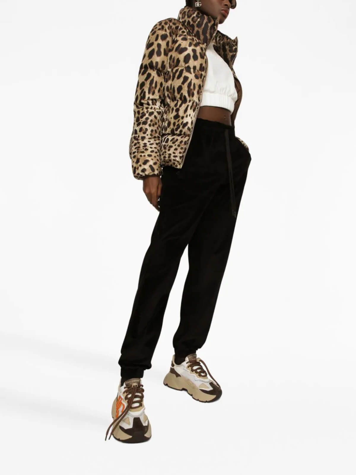Leopard Print Padded Jacket - Image 4